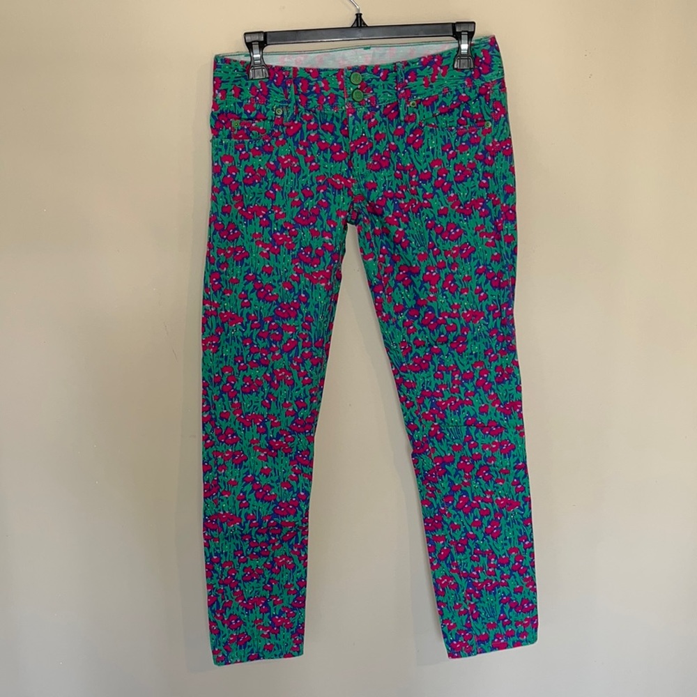 Lilly Pulitzer Printed Denim Size 0 BARELY WORN LIKE NEW